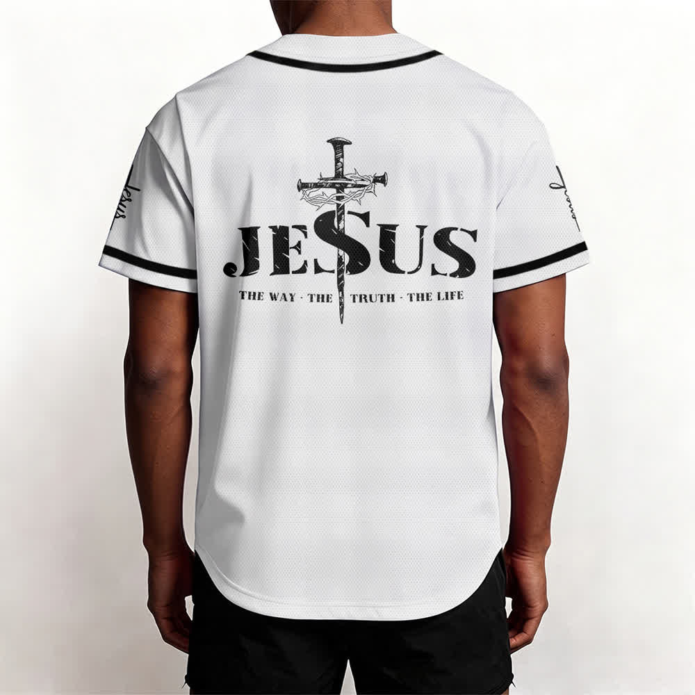 Christianartworkshop Baseballtrikot mit doppelseitigem Jesus-Kreuz-Print - image 13