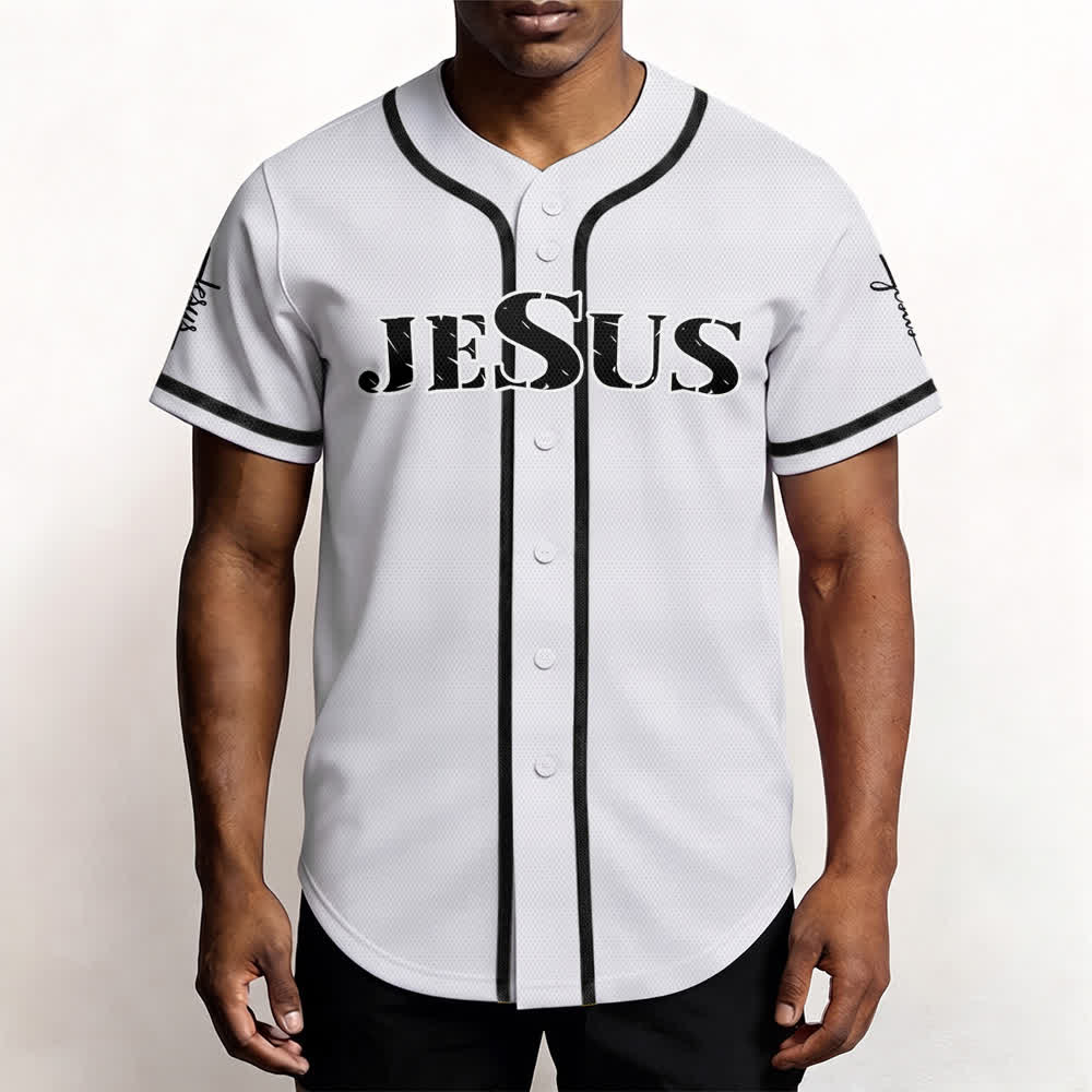 Christianartworkshop Baseballtrikot mit doppelseitigem Jesus-Kreuz-Print - image 12