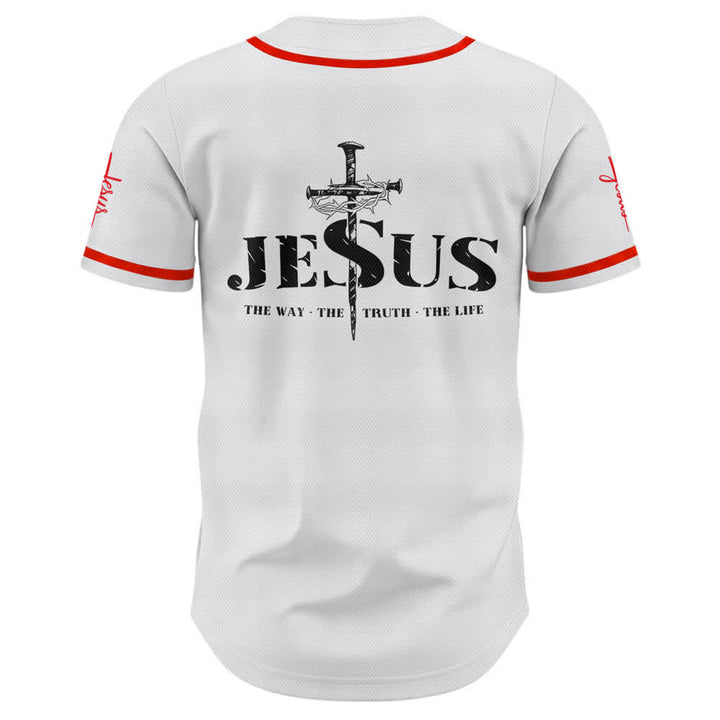 Christianartworkshop Baseballtrikot mit doppelseitigem Jesus-Kreuz-Print - image 16