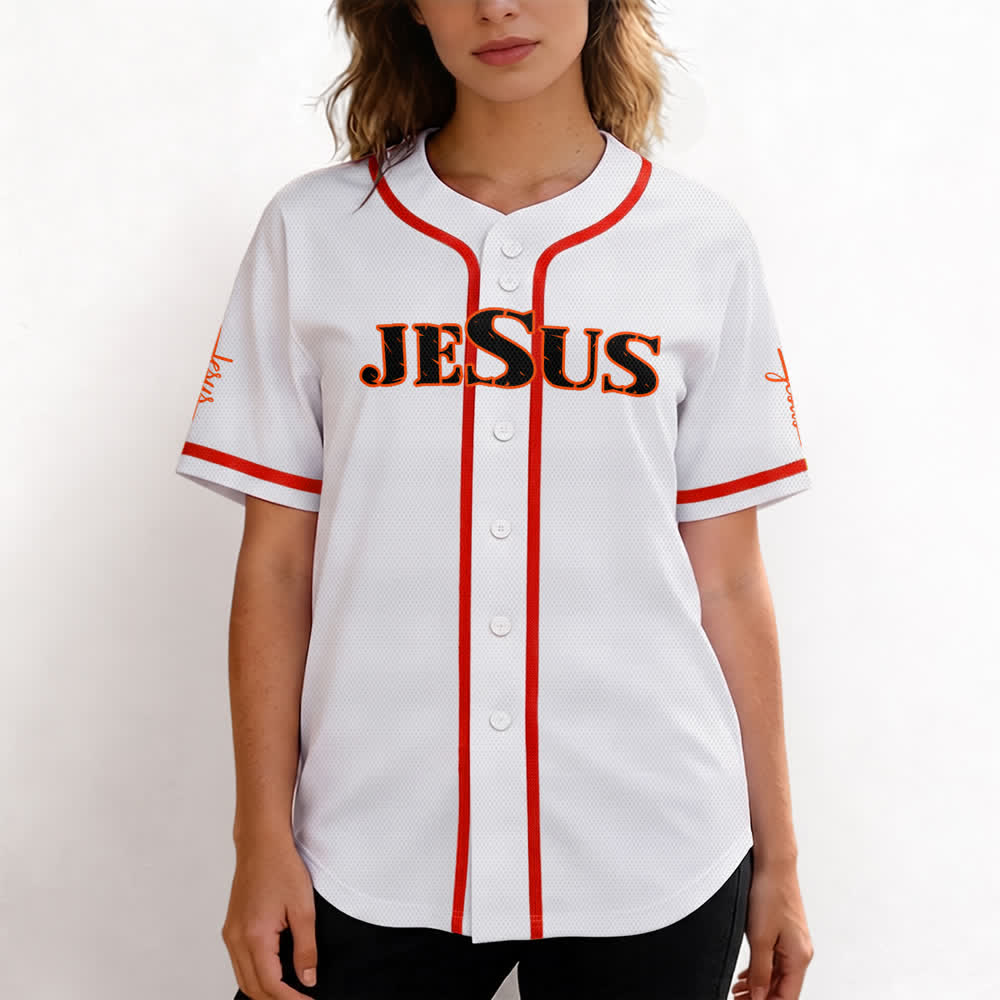 Christianartworkshop Baseballtrikot mit doppelseitigem Jesus-Kreuz-Print - image 17
