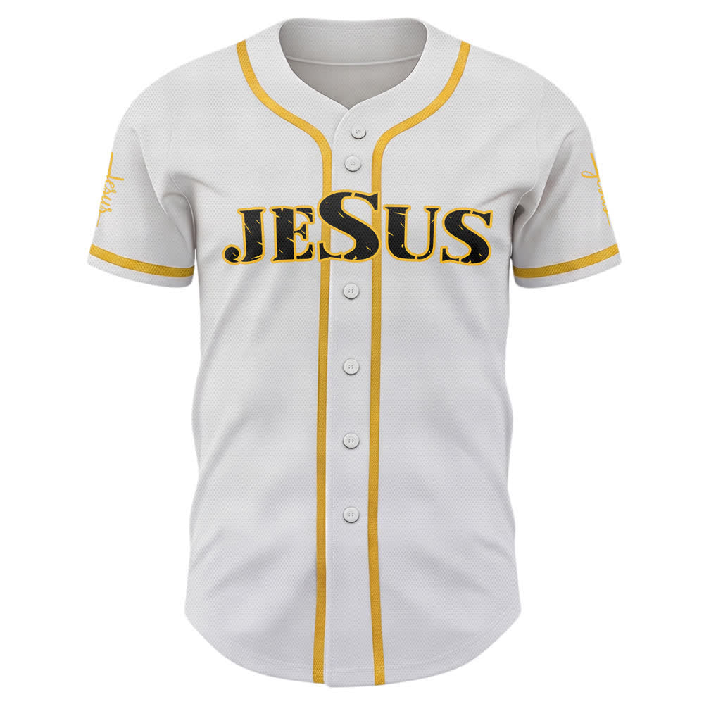 Christianartworkshop Baseballtrikot mit doppelseitigem Jesus-Kreuz-Print - image 1