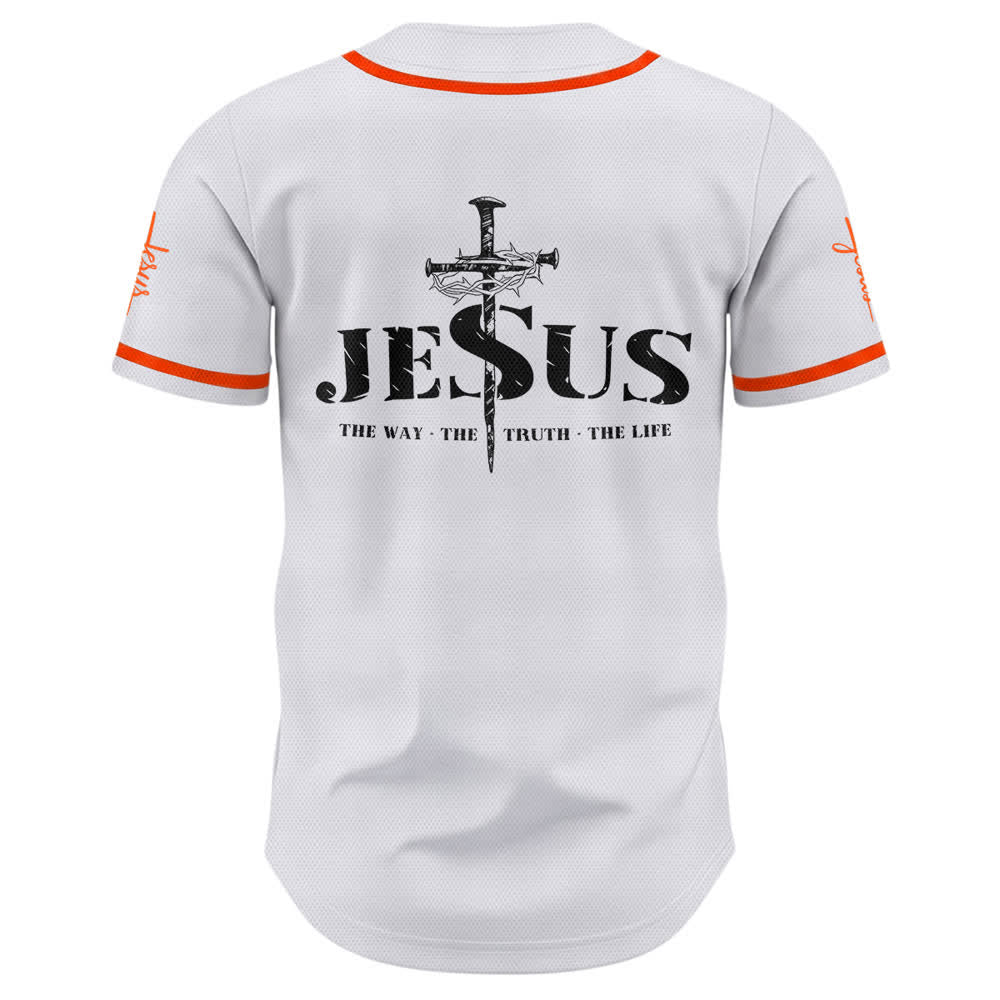 Christianartworkshop Baseballtrikot mit doppelseitigem Jesus-Kreuz-Print - image 23