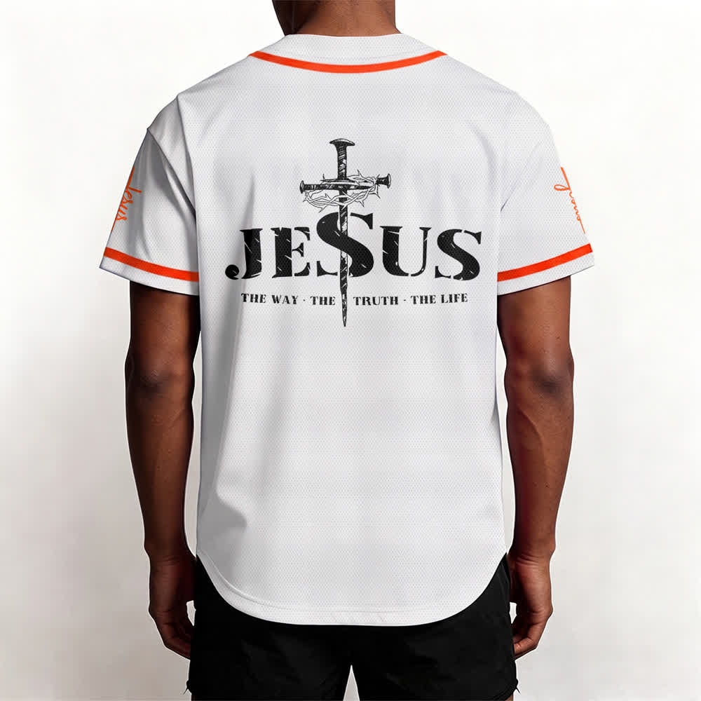 Christianartworkshop Baseballtrikot mit doppelseitigem Jesus-Kreuz-Print - image 27