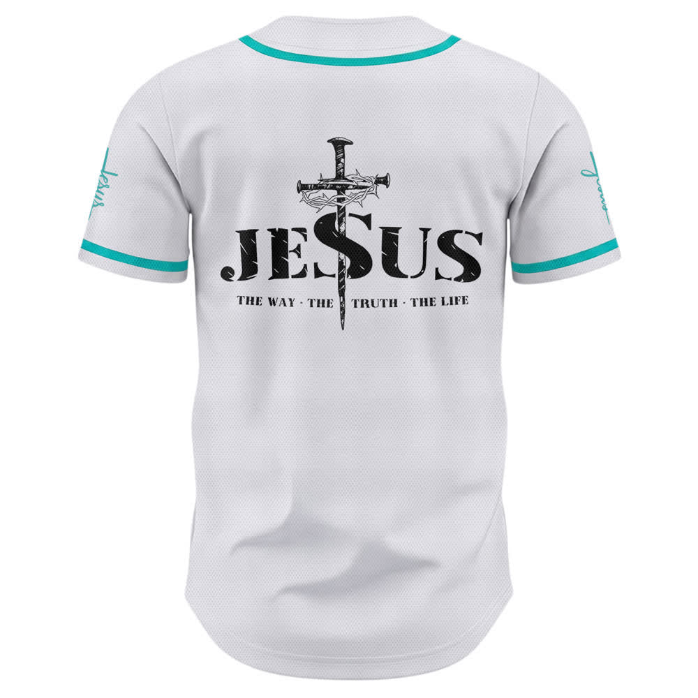 Christianartworkshop Baseballtrikot mit doppelseitigem Jesus-Kreuz-Print - image 30