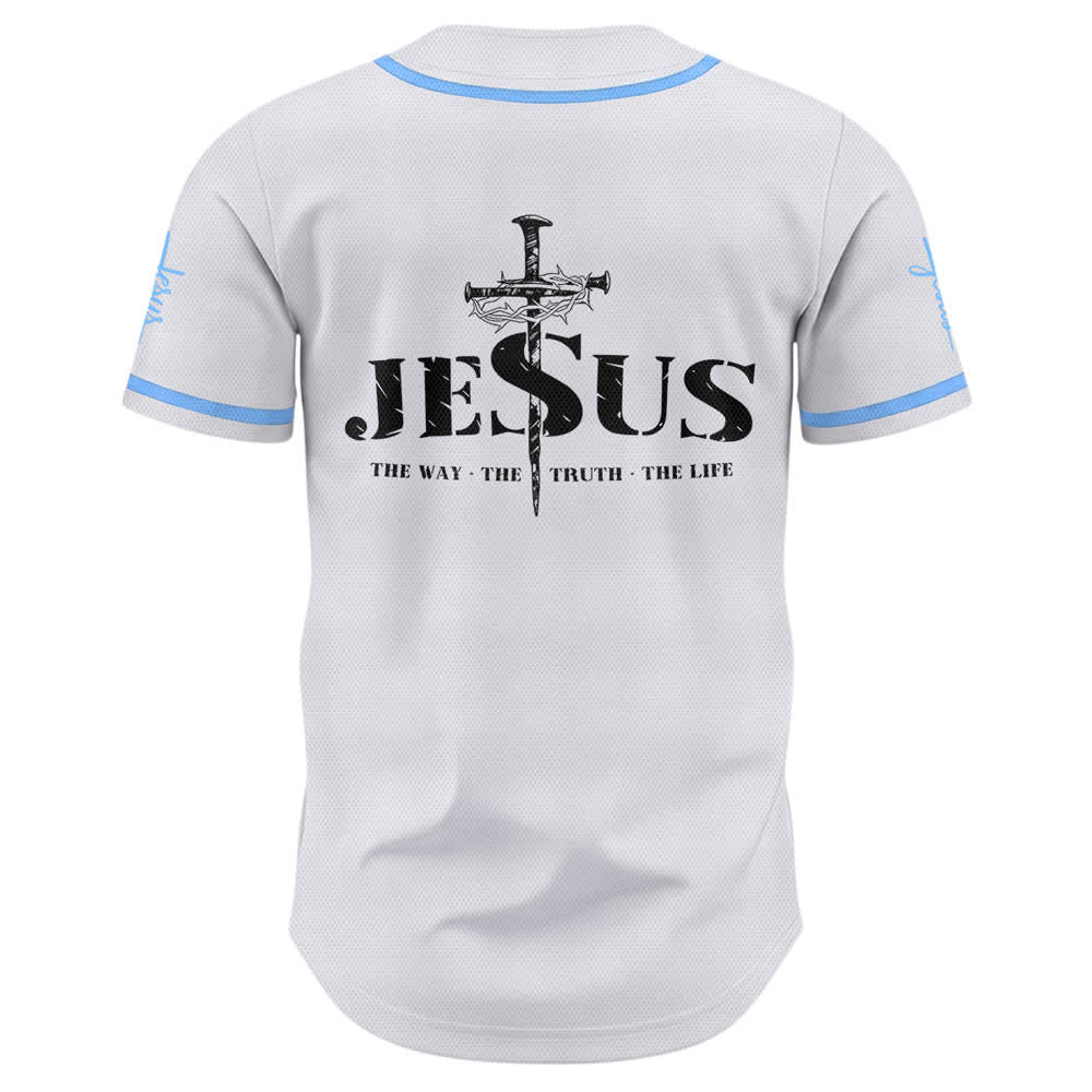 Christianartworkshop Baseballtrikot mit doppelseitigem Jesus-Kreuz-Print - image 37