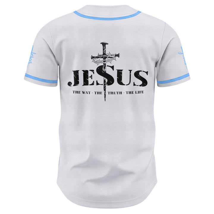 Christianartworkshop Baseballtrikot mit doppelseitigem Jesus-Kreuz-Print - image 37