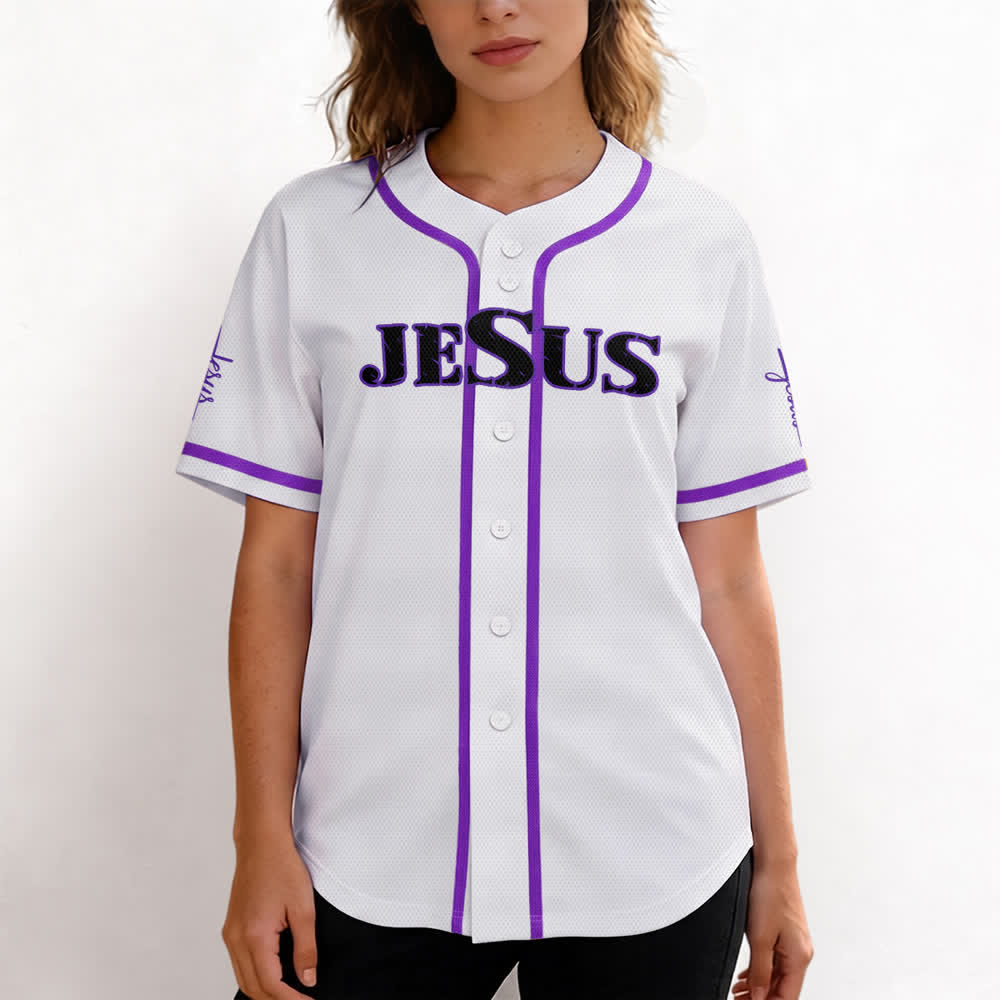 Christianartworkshop Baseballtrikot mit doppelseitigem Jesus-Kreuz-Print - image 59