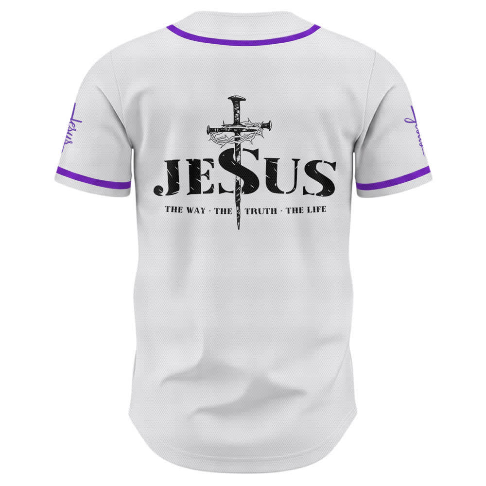 Christianartworkshop Baseballtrikot mit doppelseitigem Jesus-Kreuz-Print - image 58