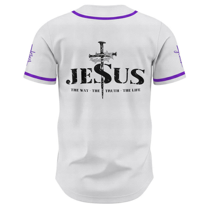 Christianartworkshop Baseballtrikot mit doppelseitigem Jesus-Kreuz-Print - image 58