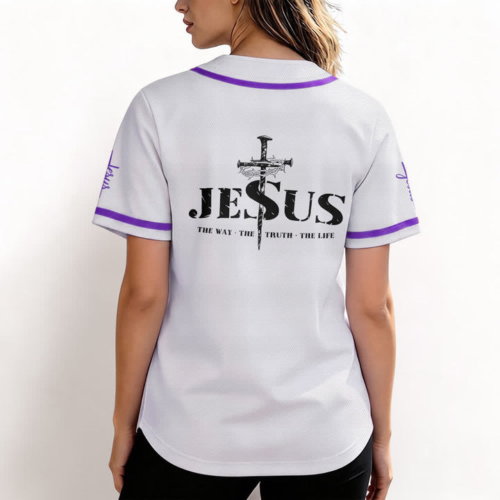 Christianartworkshop Baseballtrikot mit doppelseitigem Jesus-Kreuz-Print - image 60