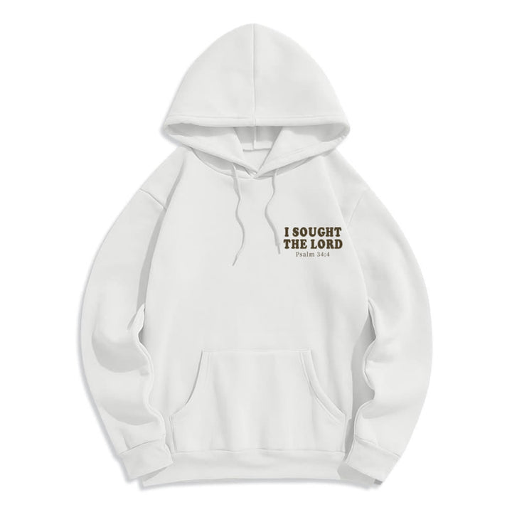 Christianartworkshop Ich suchte den Herrn Psalm 34:4 Sunrise Pullover Hoodie - image 2