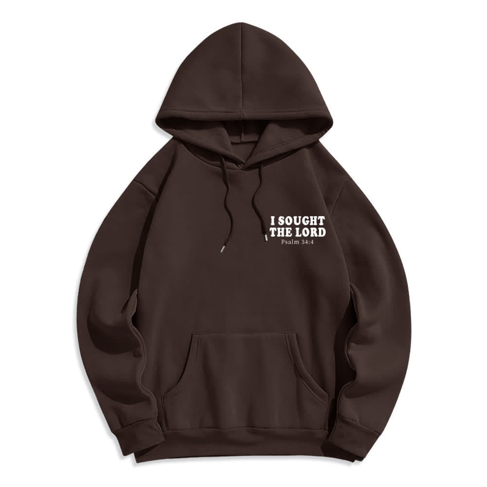 Christianartworkshop Ich suchte den Herrn Psalm 34:4 Sunrise Pullover Hoodie - image 11