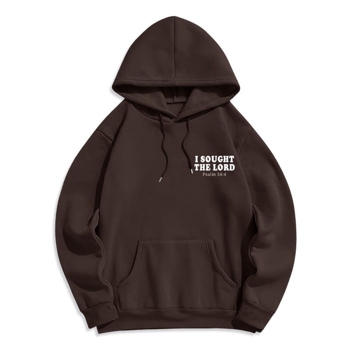Christianartworkshop Ich suchte den Herrn Psalm 34:4 Sunrise Pullover Hoodie - image 11