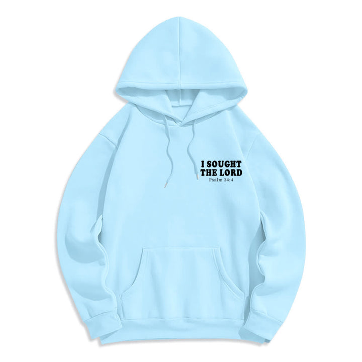 Christianartworkshop Ich suchte den Herrn Psalm 34:4 Sunrise Pullover Hoodie - image 23