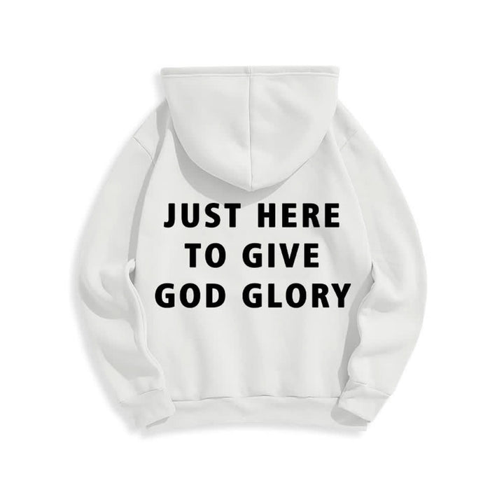 Christianartworkshop Übergroßer Pullover-Hoodie: Nur hier, um Gott die Ehre zu geben - image 7