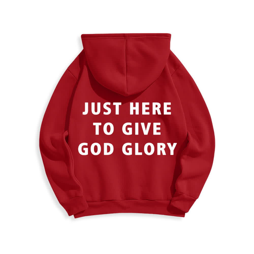 Christianartworkshop Übergroßer Pullover-Hoodie: Nur hier, um Gott die Ehre zu geben - image 16