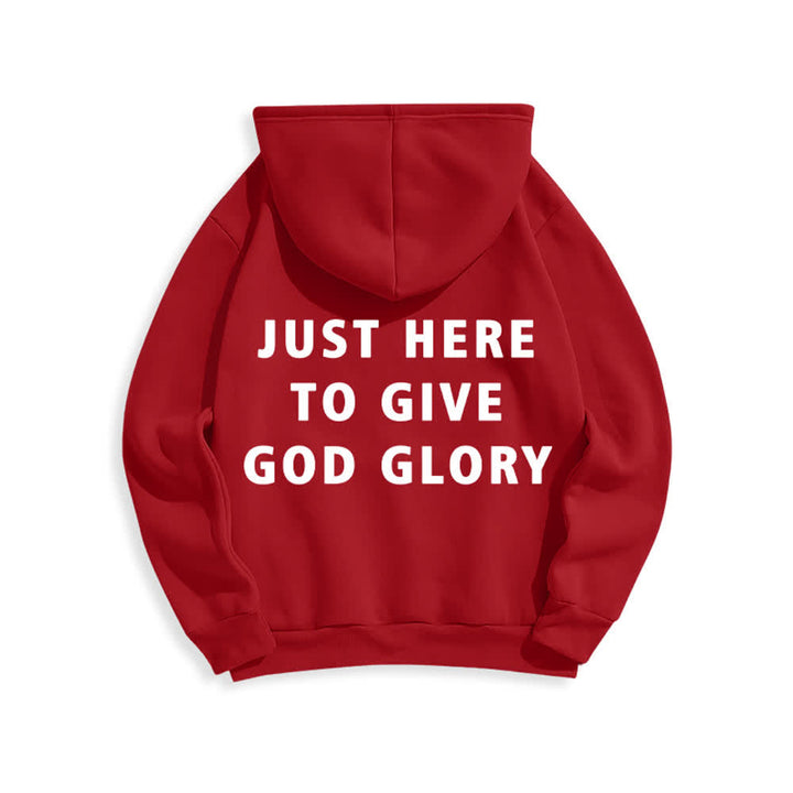 Christianartworkshop Übergroßer Pullover-Hoodie: Nur hier, um Gott die Ehre zu geben - image 16