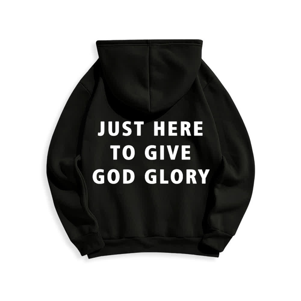 Christianartworkshop Übergroßer Pullover-Hoodie: Nur hier, um Gott die Ehre zu geben - image 22