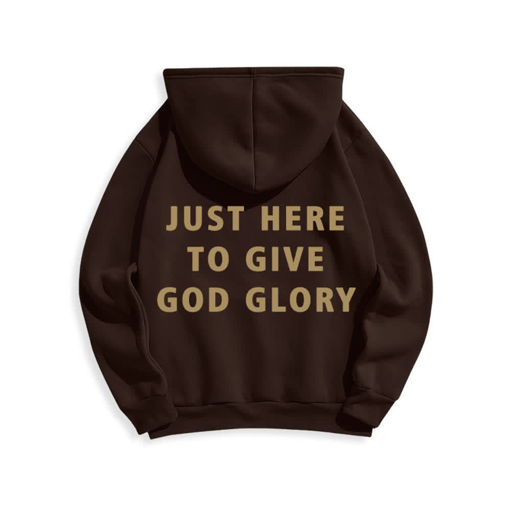 Christianartworkshop Übergroßer Pullover-Hoodie: Nur hier, um Gott die Ehre zu geben - image 19