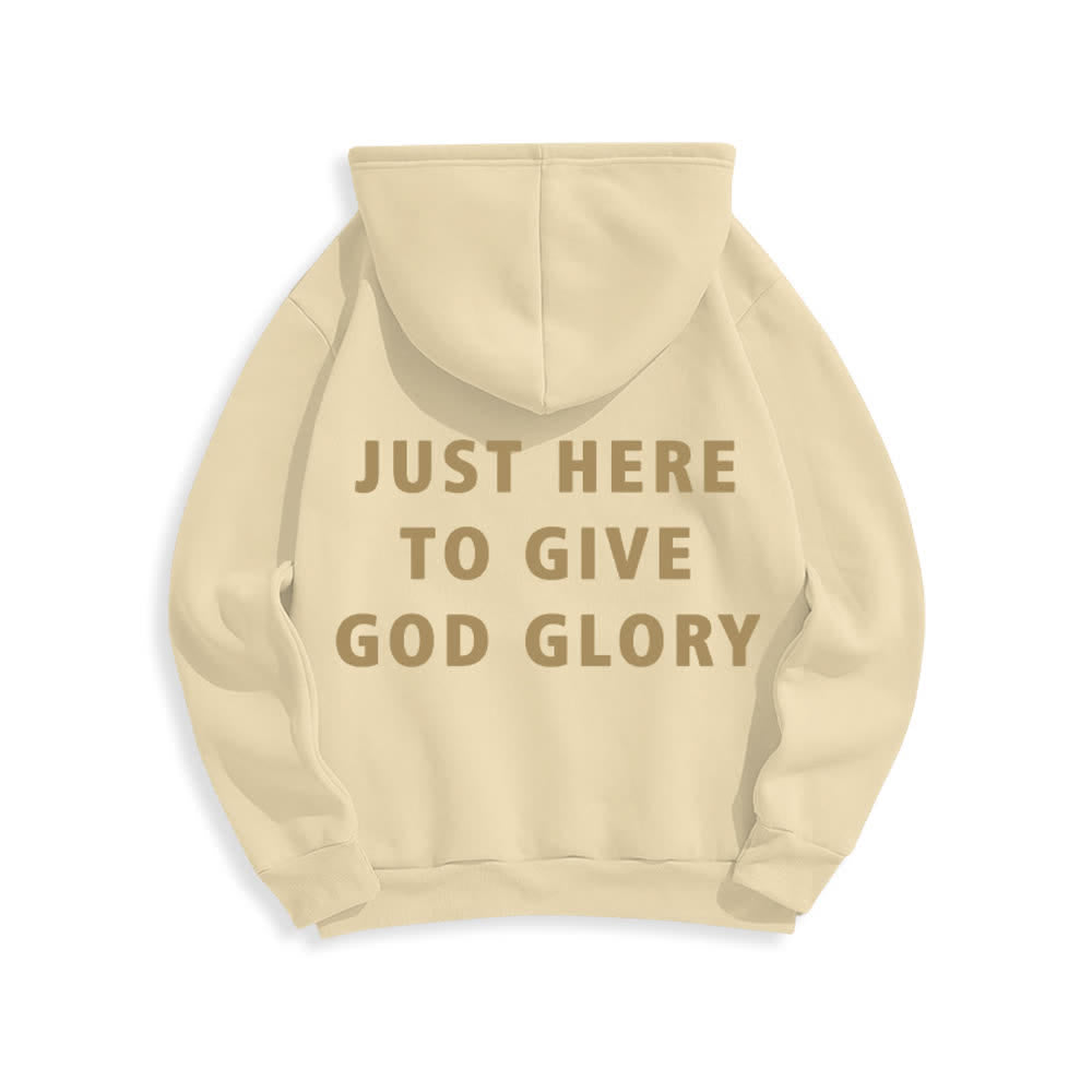 Christianartworkshop Übergroßer Pullover-Hoodie: Nur hier, um Gott die Ehre zu geben - image 10