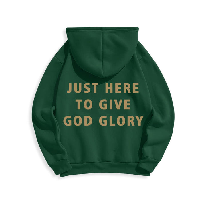 Christianartworkshop Übergroßer Pullover-Hoodie: Nur hier, um Gott die Ehre zu geben - image 1