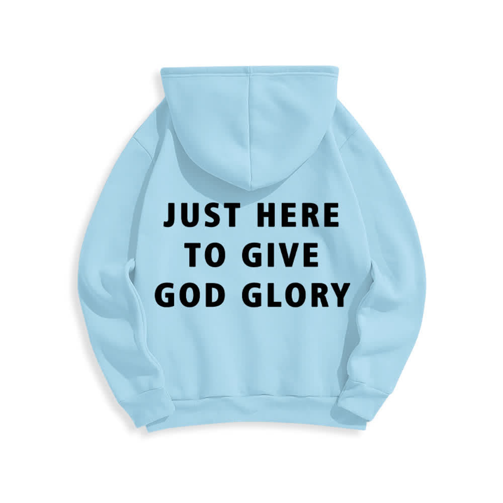 Christianartworkshop Übergroßer Pullover-Hoodie: Nur hier, um Gott die Ehre zu geben - image 4