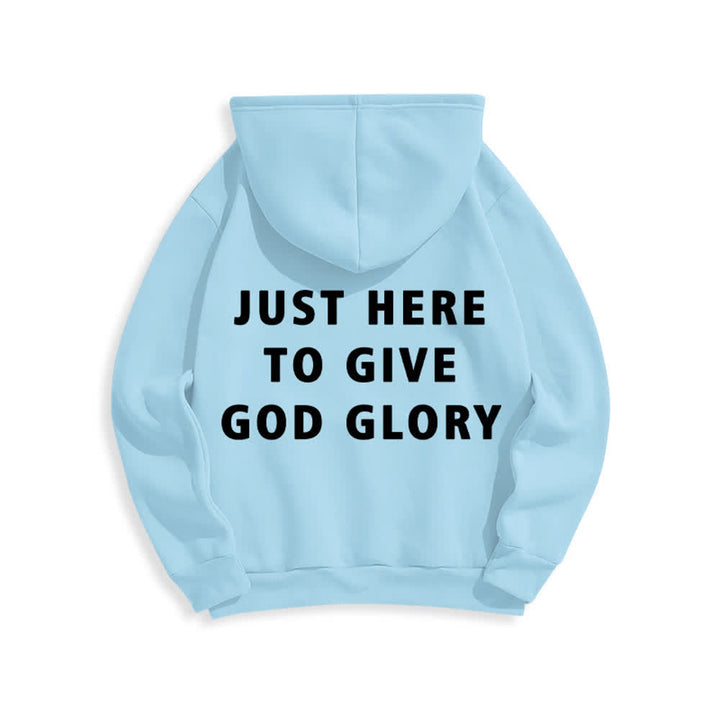 Christianartworkshop Übergroßer Pullover-Hoodie: Nur hier, um Gott die Ehre zu geben - image 4
