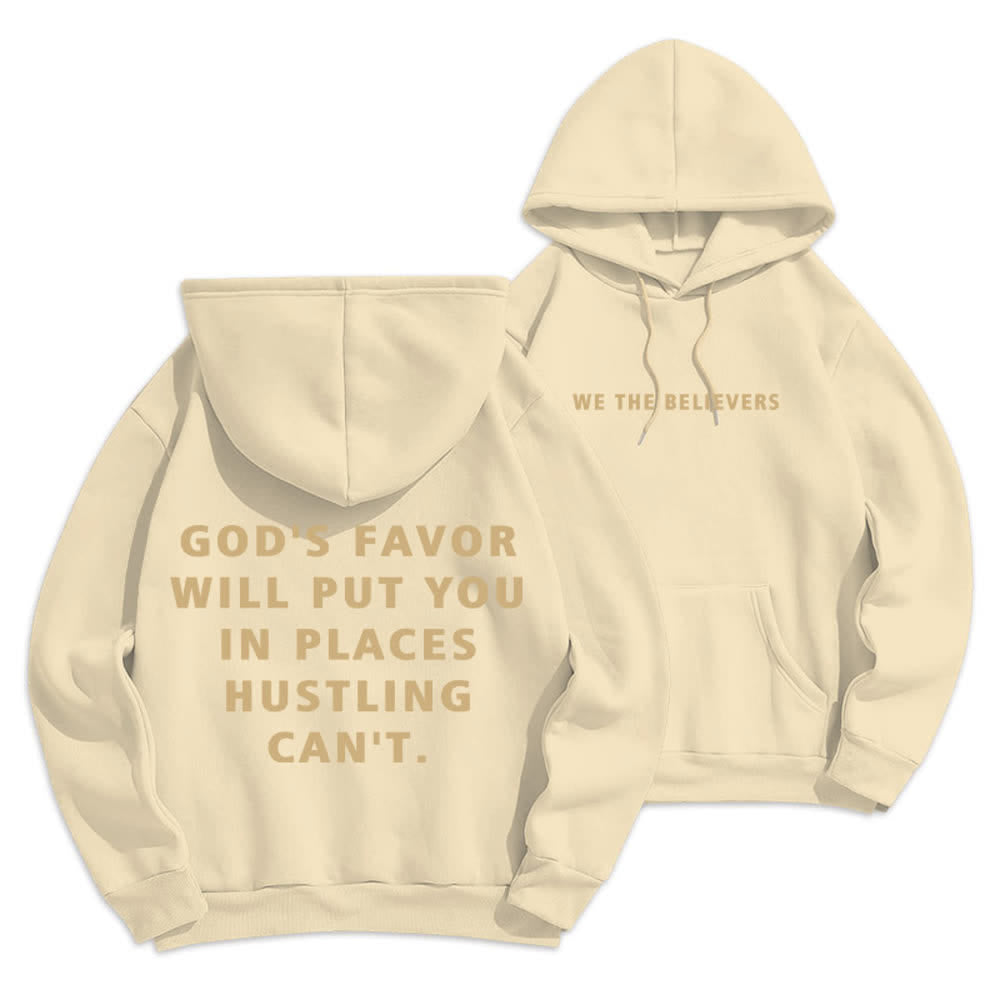 Christianartworkshop God's Favor Streetwear Fleecegefütterter Pullover-Hoodie - Beige - 2XL - image 18
