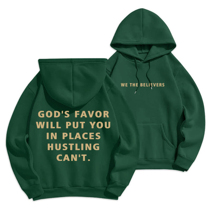 Christianartworkshop God's Favor Streetwear Fleecegefütterter Pullover-Hoodie - Grün - 2XL - image 9