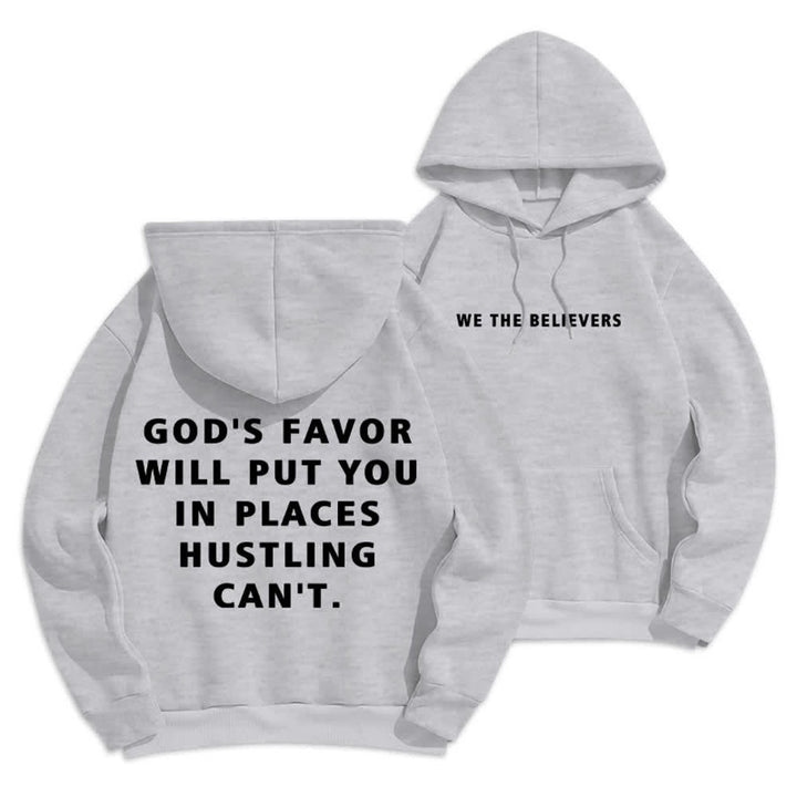 Christianartworkshop God's Favor Streetwear Fleecegefütterter Pullover-Hoodie - Grau - 2XL - image 12