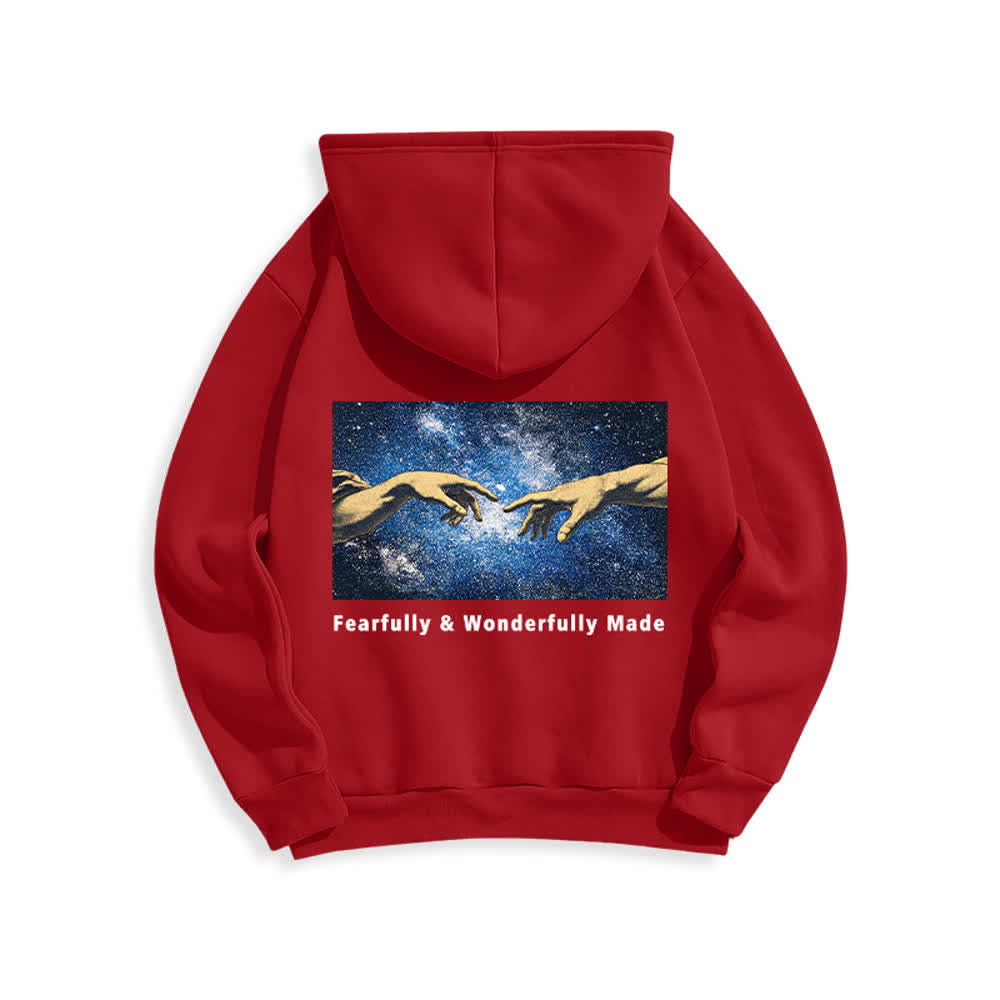 Christianartworkshop Fearfully And Wonderfully Made Hoodie mit Sternenrückenprint - image 13