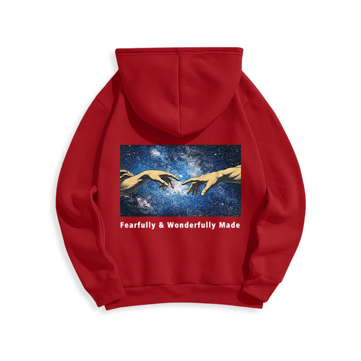 Christianartworkshop Fearfully And Wonderfully Made Hoodie mit Sternenrückenprint - image 13