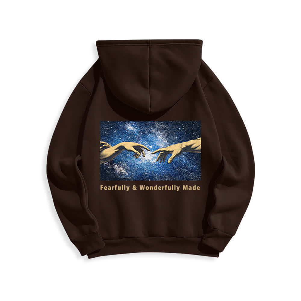Christianartworkshop Fearfully And Wonderfully Made Hoodie mit Sternenrückenprint - image 10