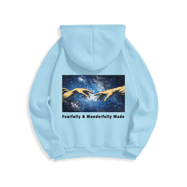 Christianartworkshop Fearfully And Wonderfully Made Hoodie mit Sternenrückenprint - image 19