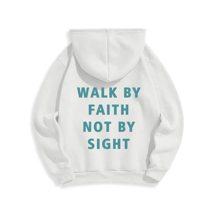 Christianartworkshop „Walk By Faith Not By Sight“-Pullover-Hoodie - image 7