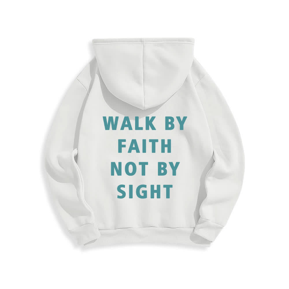 Christianartworkshop „ Walk By Faith Not By Sight“ Pullover-Hoodie - image 1