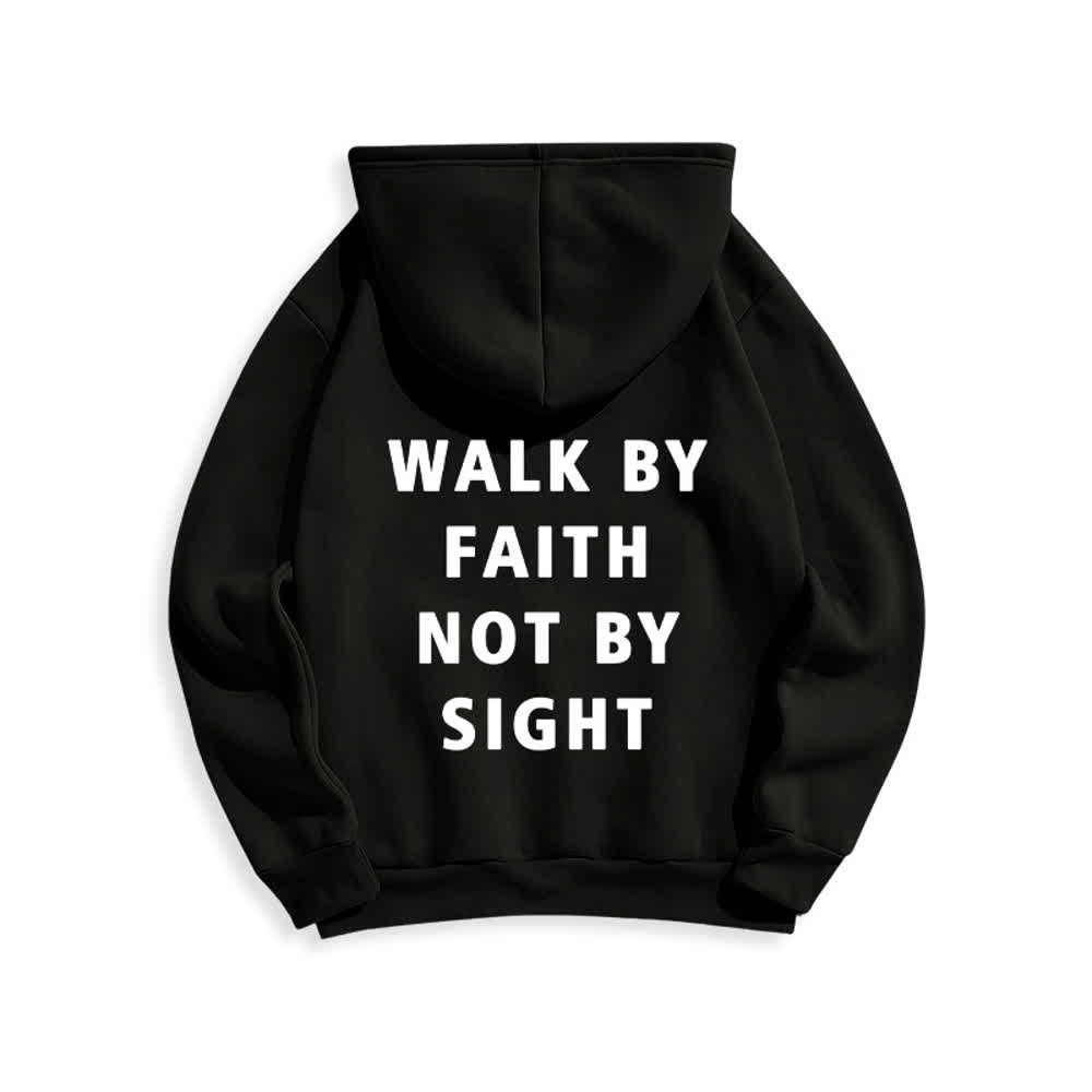 Christianartworkshop „Walk By Faith Not By Sight“-Pullover-Hoodie - image 1
