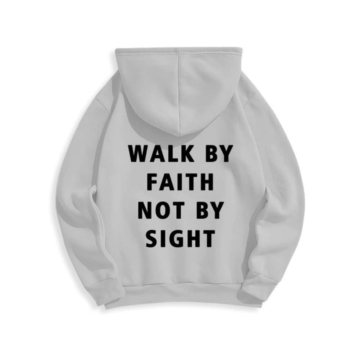 Christianartworkshop „Walk By Faith Not By Sight“-Pullover-Hoodie - image 13