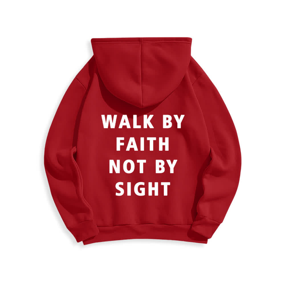 Christianartworkshop „Walk By Faith Not By Sight“-Pullover-Hoodie - image 16