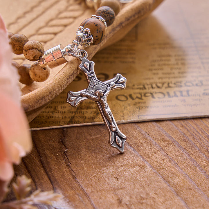 Christianartworkshop Armband mit dem heiligen Benedikt und dem wundertätigen Kristallkreuz: Träger heiliger Stärke - image 8