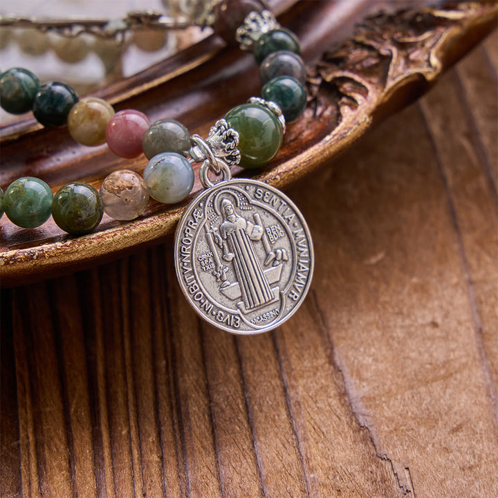 Christianartworkshop Armband mit dem heiligen Benedikt und dem wundertätigen Kristallkreuz: Träger heiliger Stärke - image 4