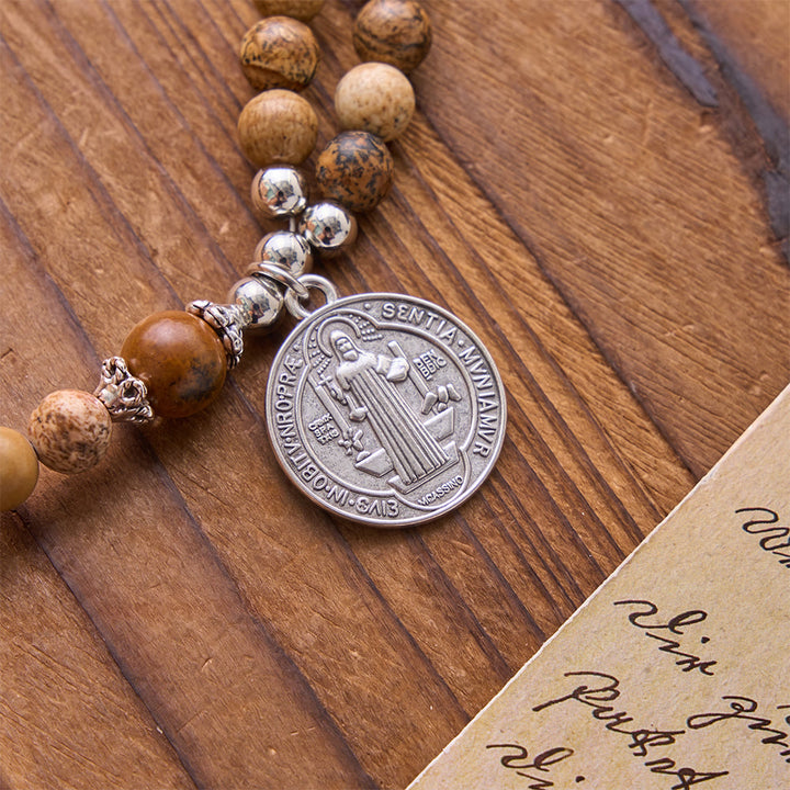 Christianartworkshop Armband mit dem heiligen Benedikt und dem wundertätigen Kristallkreuz: Träger heiliger Stärke - image 9