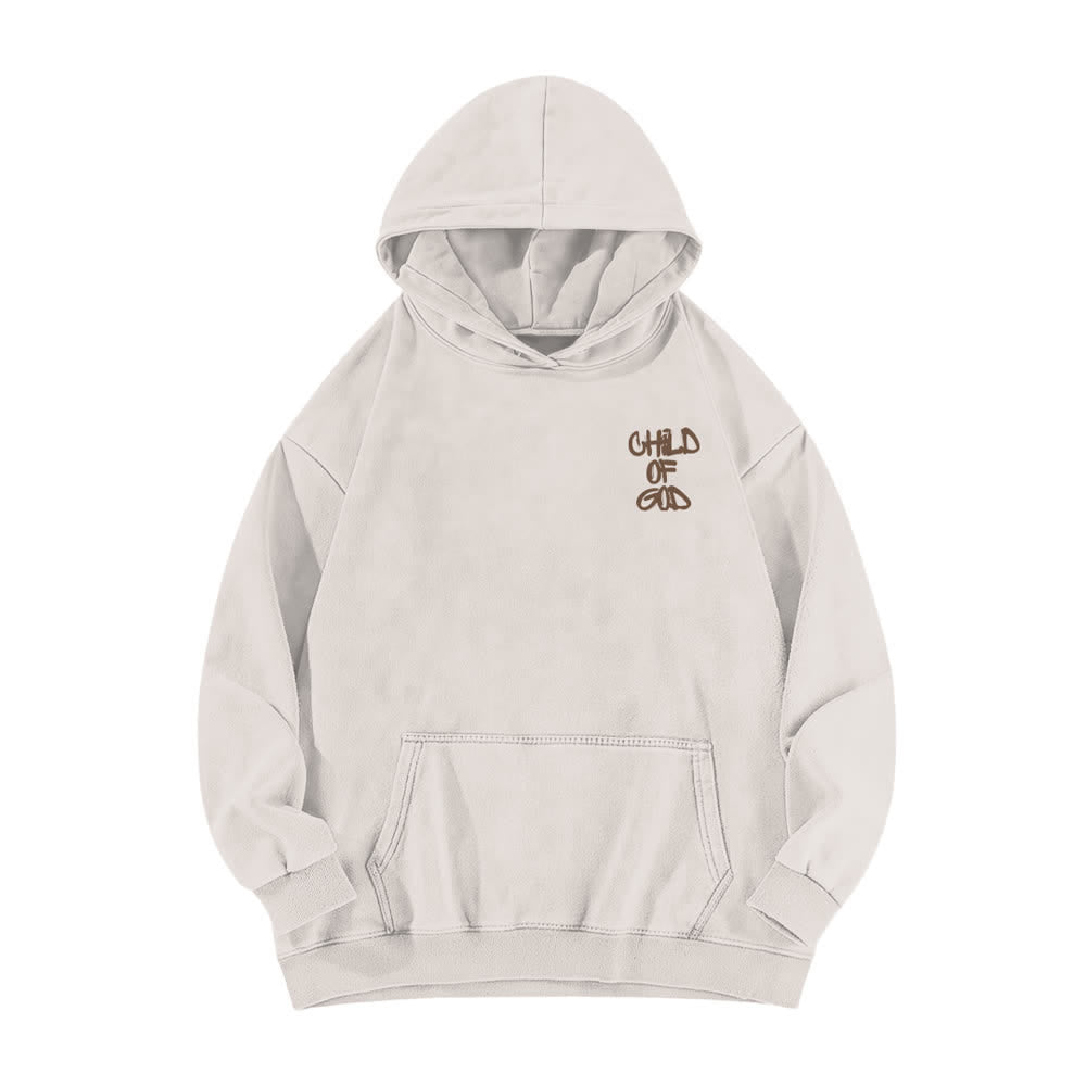 Christianartworkshop Inspirierender Hoodie mit Psalm-23-Aufdruck „Kind Gottes“ (Vorder- und Rückseite) - image 2