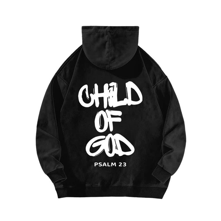 Christianartworkshop Inspirierender Hoodie mit Psalm-23-Aufdruck „Kind Gottes“ (Vorder- und Rückseite) - image 4