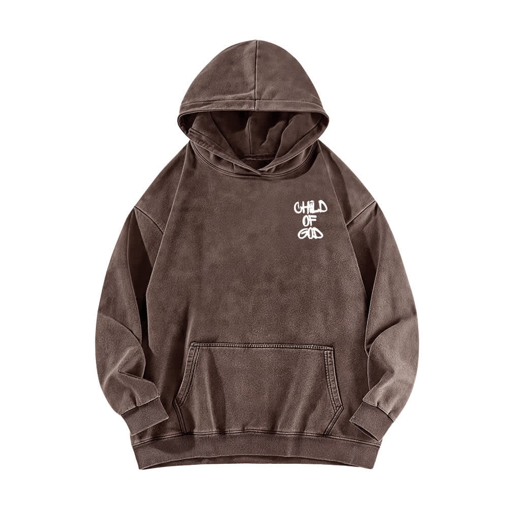 Christianartworkshop Inspirierender Hoodie mit Psalm-23-Aufdruck „Kind Gottes“ (Vorder- und Rückseite) - image 11