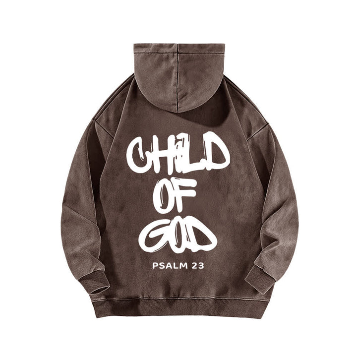 Christianartworkshop Inspirierender Hoodie mit Psalm-23-Aufdruck „Kind Gottes“ (Vorder- und Rückseite) - image 10