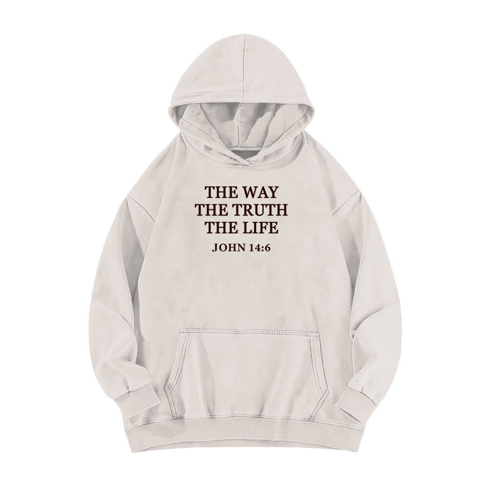 Christianartworkshop Der Weg, die Wahrheit, das Leben – Vintage-Hoodie - Weiß - 5XL - image 1