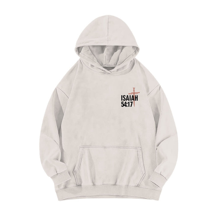 Christianartworkshop Keine Waffe wurde gegen mich geschmiedet – gewaschener Hoodie - image 5