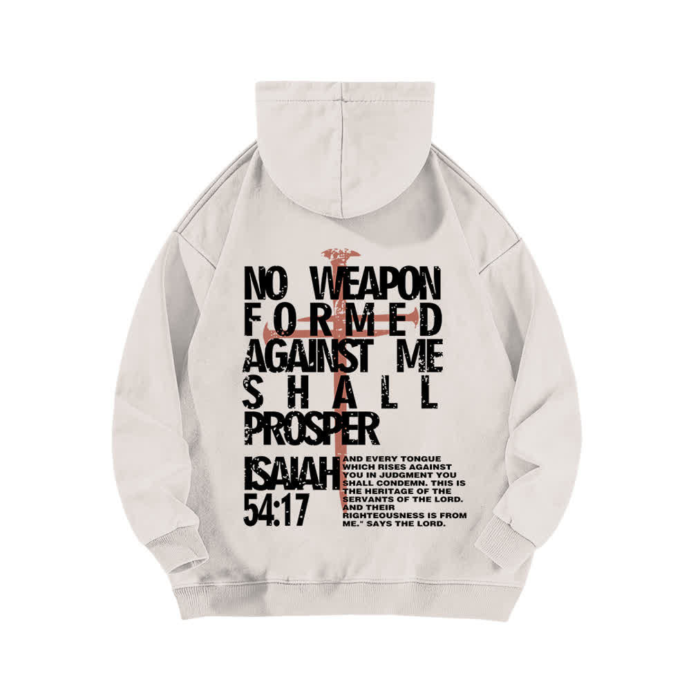 Christianartworkshop Keine Waffe wurde gegen mich geschmiedet – gewaschener Hoodie - image 4