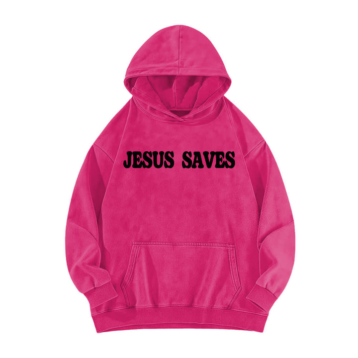 Christianartworkshop Jesus Saves Good News Hoodie (Vorder- und Rückseite, gewaschen) - image 17